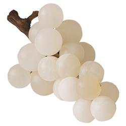 Jude Grapes Modern White Marble Alabaster Grapes Sculpture - Medium|