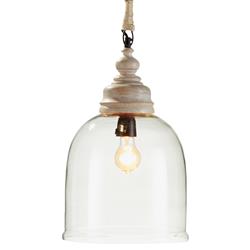 Cruz French Country 17&quot; Cloche Pendant - Small
