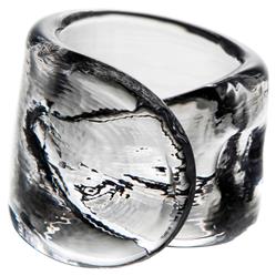 Simon Pearce Modern Classic Ascutney Glass Napkin Ring