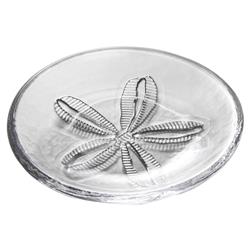 Simon Pearce Coastal Medium Sand Dollar Glass Plate