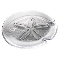 Simon Pearce Coastal Sand Dollar Glass Platter