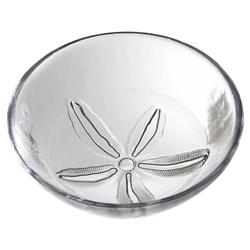 Simon Pearce Coastal Medium Sand Dollar Round Glass Bowl