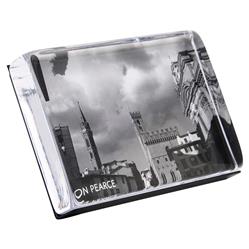 Simon Pearce Modern Classic Woodbury Horizontal Glass Photo Block Frame - 4x6