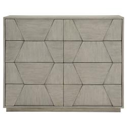 Landon Modern Masculine Grey Fancy Face Wood Dresser