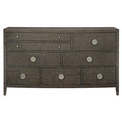 Landon Modern Masculine Charcoal Brown Wood Wide Dresser