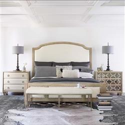 Sarabeth Modern French Nailhead Trim Bedroom Collection