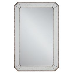 Hollywood Regency Antique Mirror Classic Bevel Cut Wall