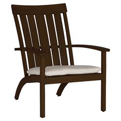 Club Aluminum Adirondack Modern Mahogany Outdoor Chair