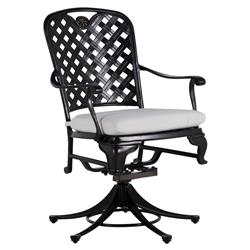 Provance Ancient Earth White Cushion Outdoor Swivel Rocker Chair