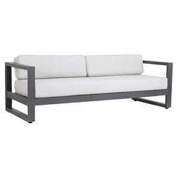 Finn Modern Grey Cushion Metal Outdoor Sofa