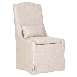 Carrie Modern Beige Upholstered Slipcovered Dining Parsons Side Chair - Set of 2