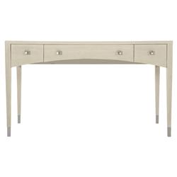 Alice Modern Classic Beige Rectangular Wood Three Drawer Desk