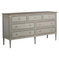 Caroline French Country Antique White Mahogany Dresser