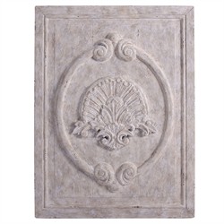 Quinn French Country Aged Grey Wood Pearl Wall Decor