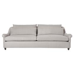 Cisco Home Genevieve Modern Classic Grey Cotton Upholstered Sofa - 84 inch