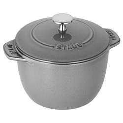 Staub Graphite Grey 1.6 Quart Cast Iron Rice Cocotte Pot