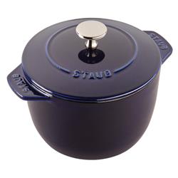 Staub Dark Blue 1.6 Quart Cast Iron Rice Cocotte Pot