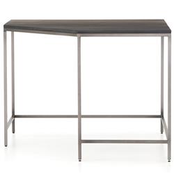Theodore Industrial Loft Black Wood Iron Corner Desk