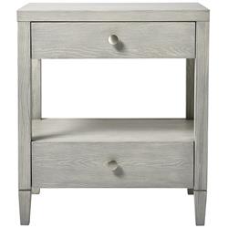 Dayana Coastal Beach Grey Wood Nightstand