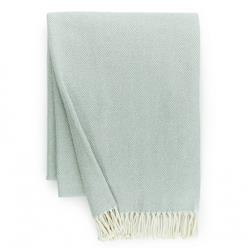 Sferra Modern Celine Slate Blue Cotton Throw Blanket