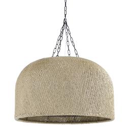 Palecek Augustine Coastal Beach Natural Brown Outdoor Dome Chandelier