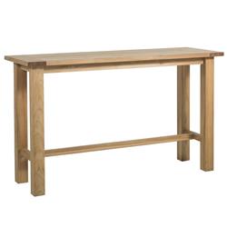Croquet Coastal Natural Teak Outdoor Dining Bar Table - 71"W