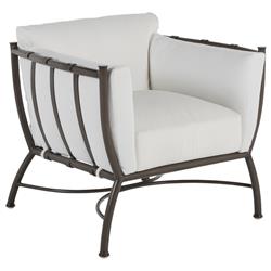 Majorca Modern Classic Slate Grey Aluminum Outdoor Club Chair