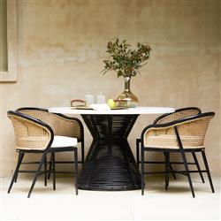 Havana Modern Beige Cushion Wicker Outdoor Dining Collection