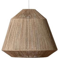 Rebecca Coastal Beach Natural Brown Twisted Jute Pendant