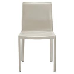 Jada Modern Classic Beige Upholstered Leather Dining Side Chair