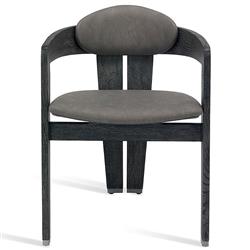 Maryl Modern Black Faux Leather Upholstered Wood Dining Chair