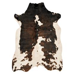 Grand Canyon Rustic Lodge Dark Brown Faux Hide Rug - 3&#39;10&quot;x5&#39;