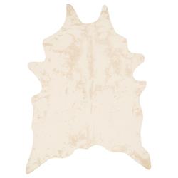 Grand Canyon Rustic Lodge Ivory Faux Hide Rug - 3&#39;10&quot;x5&#39;