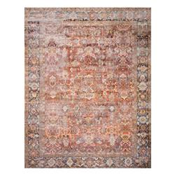 Layla Global Bazaar Orange Patterned Rug - 3'6"x5'6"