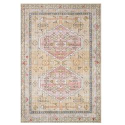 Skye Global Bazaar Yellow Gold Geometric Patterned Rug - 3&#39;6&quot;x5&#39;6&quot;