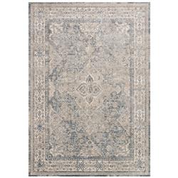 Teagan Global Bazaar Beige Blue Floral Patterned Rug - 3'4"x5'7"