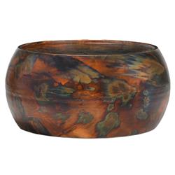 Zelda Industrial Loft Dark Antique Brass Steel Round Round Coffee Table