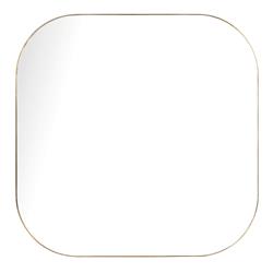 Ian Modern Classic Gold Stainless Steel Square Wall Mirror - Large