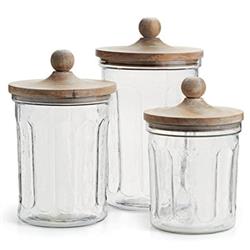 Owen Rustic Lodge Glass Canisters - Set of 3