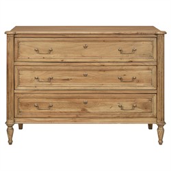 brown wood 3 drawer dresser Plank+Beam Solid Wood Farmhouse 3 Drawer Dresser, Driftwood main image 1