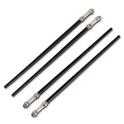 L&#39;Objet Modern Classic Black Wood Platinum Tip Chopsticks - Set of 2 Pairs