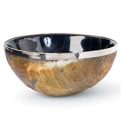 Rustic Lodge Natural Horn Decorative Bowl