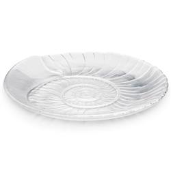 Simon Pearce Shell Coastal Beach Clear Glass Platter