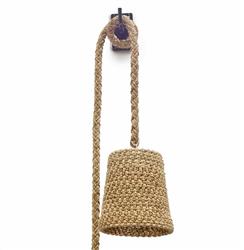Palecek Green Oaks Coastal Beach Natural Woven Abaca Rope Hanging Wall Pendant