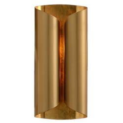 John-Richard Curled Hollywood Regency Gold Iron 2 Light Sconce