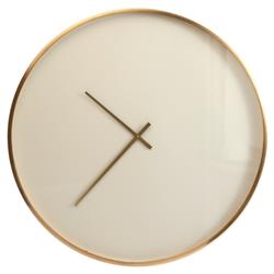 Sue Modern Classic Brass Frame Round Wall Clock