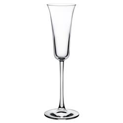 Vintage Modern Classic Clear Crystal Grappa Glass - Set of 2