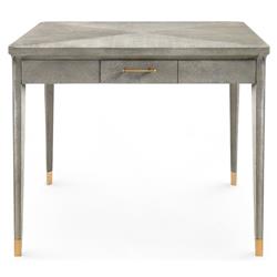 Bertram Coastal Beach Grey Cerused Oak Accent Detail Game Table