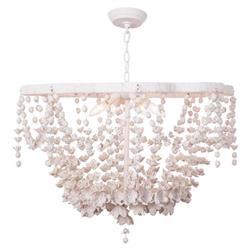 Vanessa White Resin Chandelier