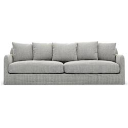 Cassandra Modern Classic Grey Slipcovered Outdoor Sofa - 92"W